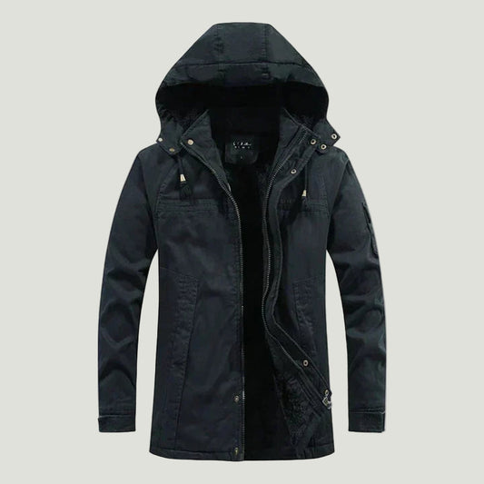 Men's Fleece Jacket Winter Coat Hooded Outerwear 1