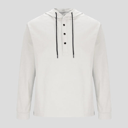 Men's Hooded Shirt Casual Cotton Blend Long Sleeve Relaxed Fit 6