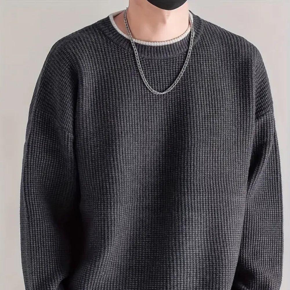 Men's Knitted Winter Sweater Casual Comfortable Layering Wear 5