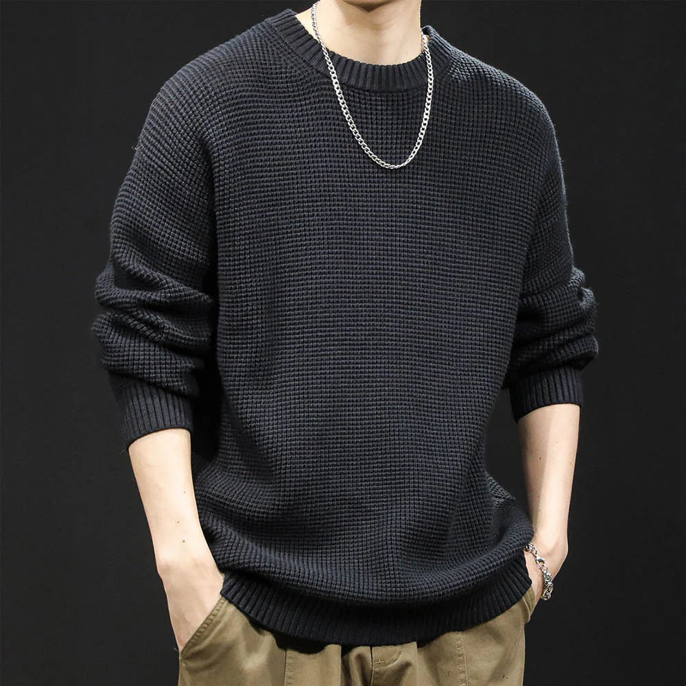 Men's Knitted Winter Sweater Casual Comfortable Layering Wear 7