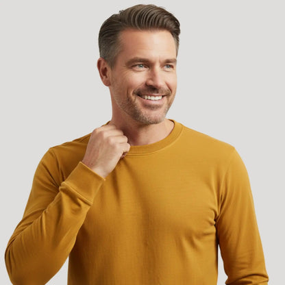 Men's Lightweight Sweater Bamboo Cotton Vintage Comfort Wear 8