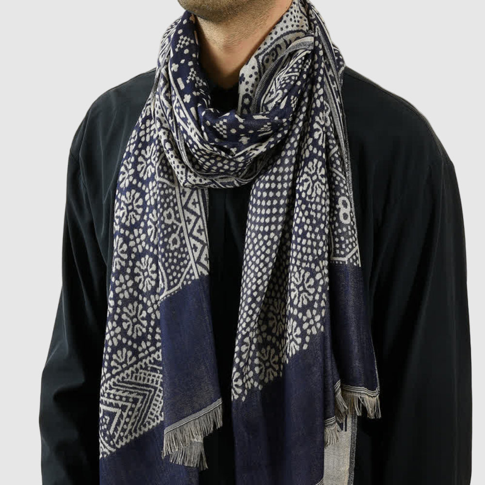 Men's Scarf Lightweight Stylish Warmth Fashion Accessory 1