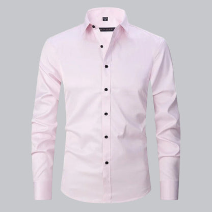 Men's Shirt Non-Iron Stretch Slim Fit Business Casual 12