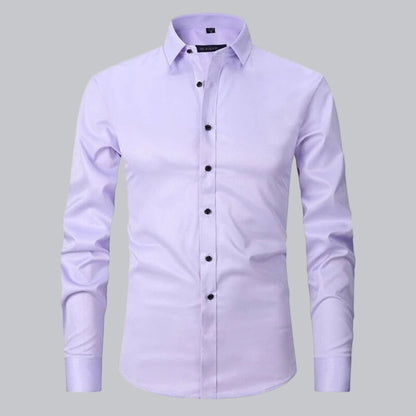 Men's Shirt Non-Iron Stretch Slim Fit Business Casual 16