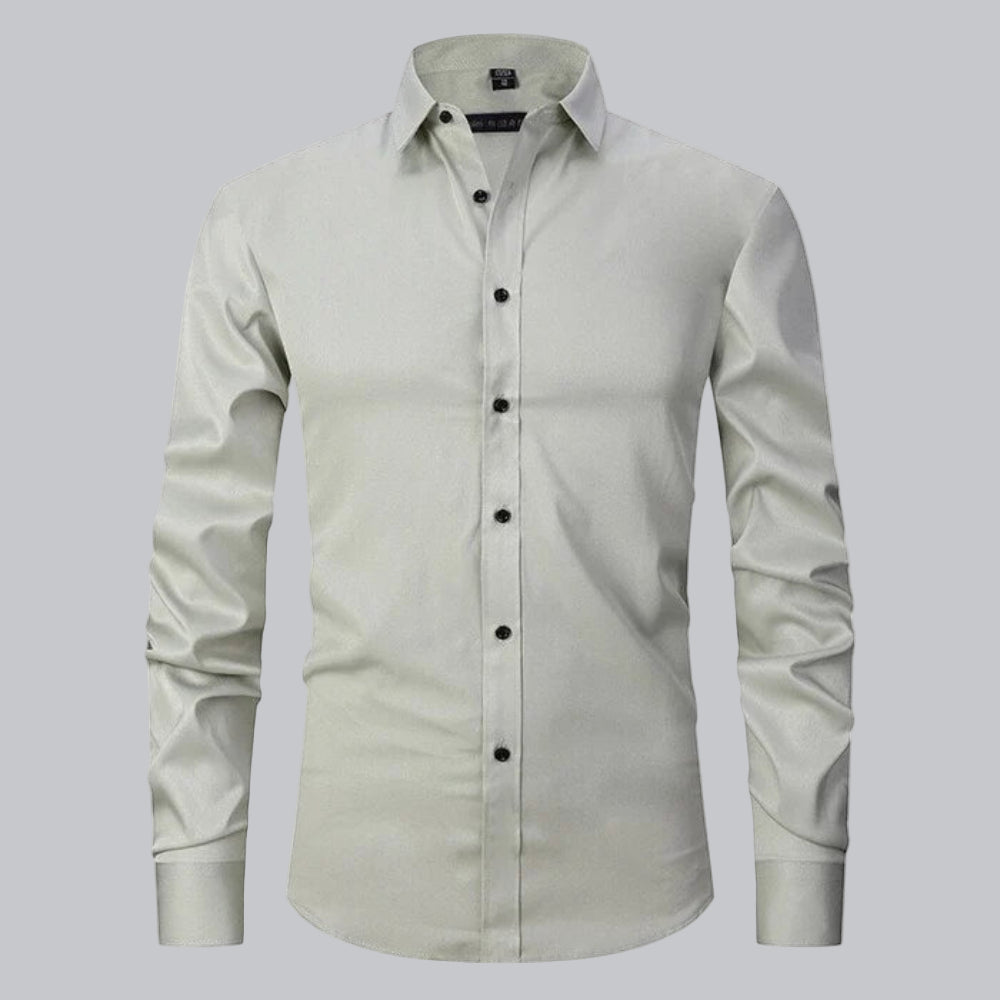 Men's Shirt Non-Iron Stretch Slim Fit Business Casual 18