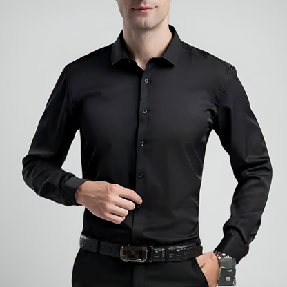 Men's Shirt Non-Iron Stretch Slim Fit Business Casual 3