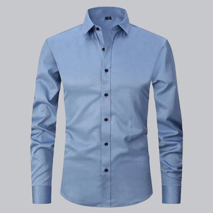 Men's Shirt Non-Iron Stretch Slim Fit Business Casual 6