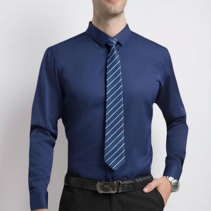 Men's Shirt Non-Iron Stretch Slim Fit Business Casual 7
