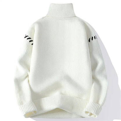 Men's Soft Knit Turtleneck Sweater Stylish Layering Top 6
