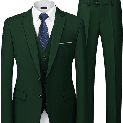 Men's Suit Slim Fit 3 Piece Wedding Attire Groomsmen Outfit 16