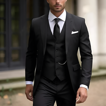 Men's Suit Three-Piece Classic Wedding Suit 6