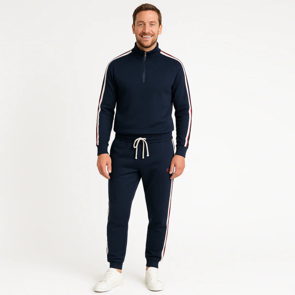 Men's Tracksuit Cotton Zip-Up Set Comfortable Activewear Outfit 3