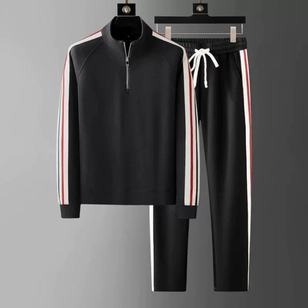 Men's Tracksuit Cotton Zip-Up Set Comfortable Activewear Outfit 5