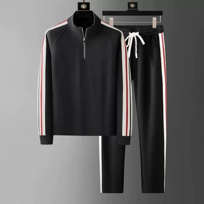 Men's Tracksuit Cotton Zip-Up Set Comfortable Activewear Outfit 5