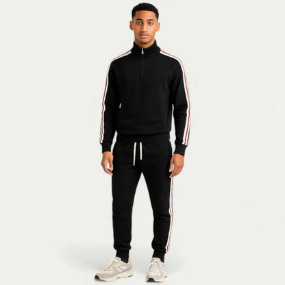 Men's Tracksuit Cotton Zip-Up Set Comfortable Activewear Outfit 6