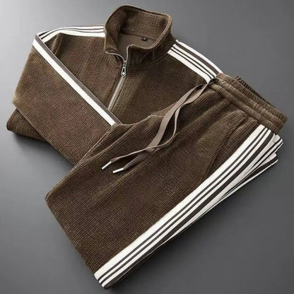 Men's Tracksuit Set Corduroy Comfortable Fit Street Style 5