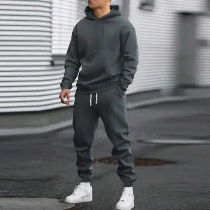 Men's Tracksuit Set Hoodie Jogger Pants Athletic Comfort 9