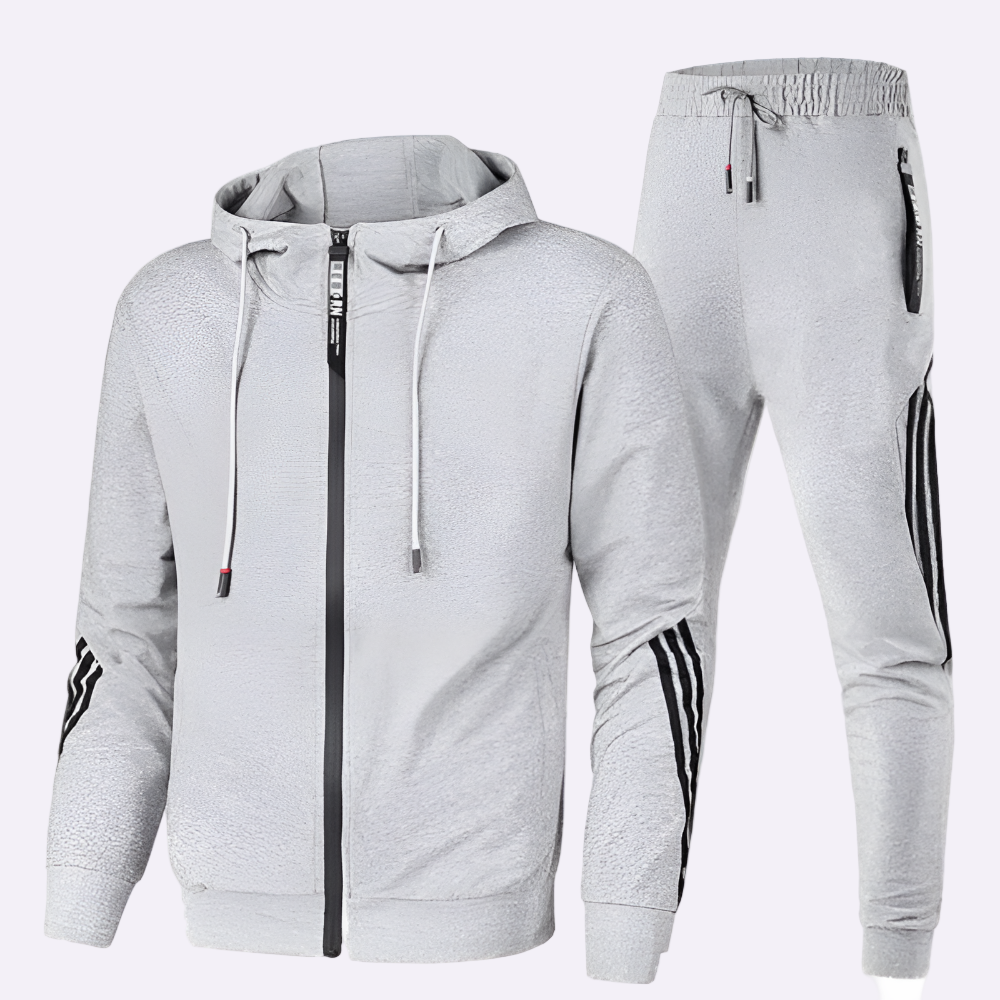 Men's Tracksuit Set Sports Leisure Stylish Two-Piece Activewear 2
