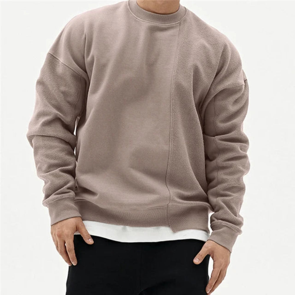 Men's Water-Repellent Cotton-Blend Sweater Crewneck 10