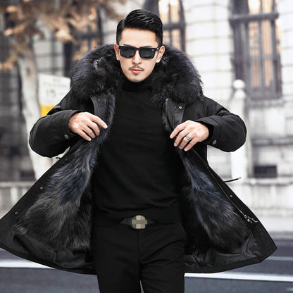 Men's Waterproof Winter Jacket Faux-Fur Hooded Coat 10