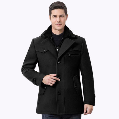 Men's Winter Jacket Waterproof Stylish Business Casual Coat 1