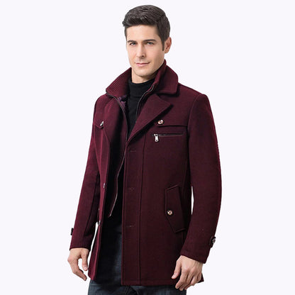 Men's Winter Jacket Waterproof Stylish Business Casual Coat 10