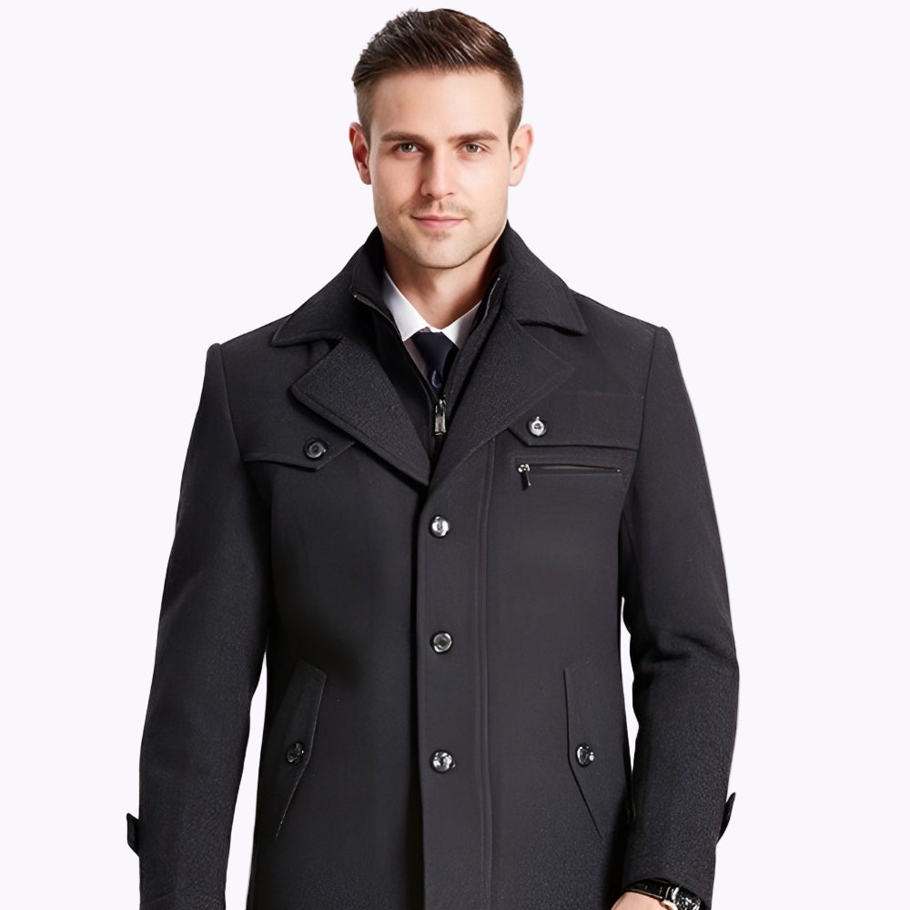 Men's Winter Jacket Waterproof Stylish Business Casual Coat 5
