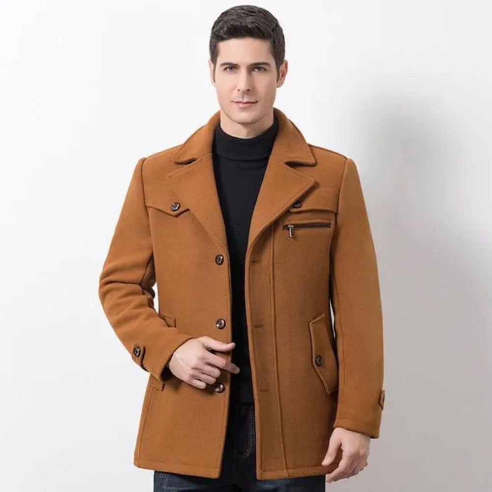 Men's Winter Jacket Waterproof Stylish Business Casual Coat 7
