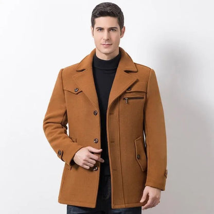 Men's Winter Jacket Waterproof Stylish Business Casual Coat 7
