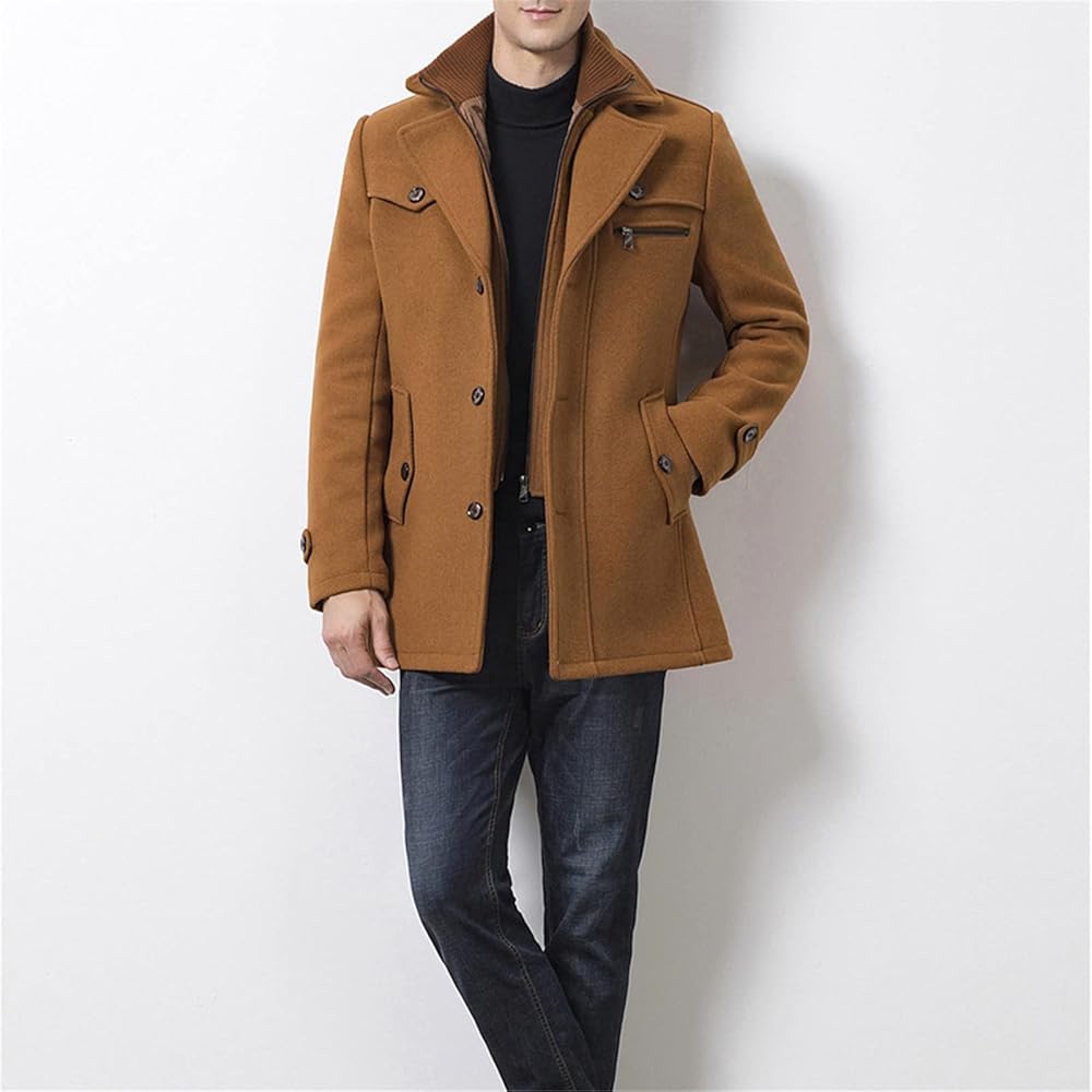 Men's Winter Jacket Waterproof Stylish Business Casual Coat 8