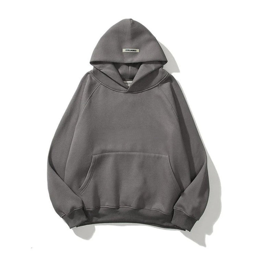 Men's Oversized Pullover Hoodie - Minimalist Streetwear