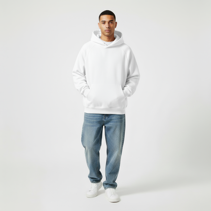 Men's Oversized Pullover Hoodie - Minimalist Streetwear