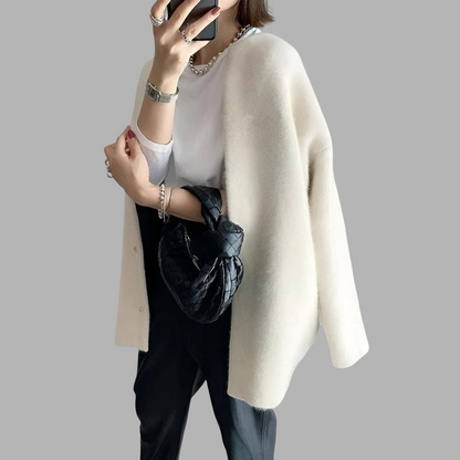 Women's Oversized Cardigan Sweater | Long Sleeve Button Up Knitwear