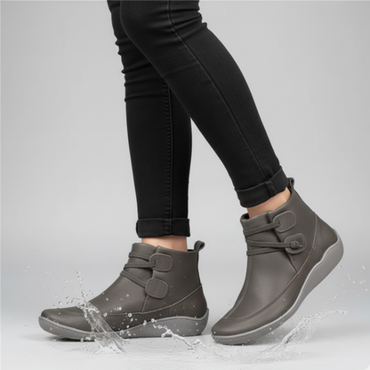 Women's Casual Ankle Boots - Slip On Flat Comfortable Shoes