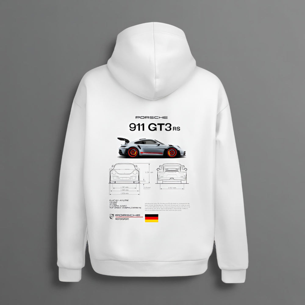 Men's Oversized Graphic Hoodie – Long Sleeve Streetwear