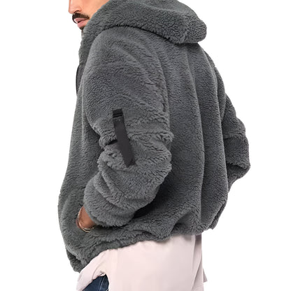 Men’s Sherpa Fleece Jacket | Warm Cosy Zip Up Teddy