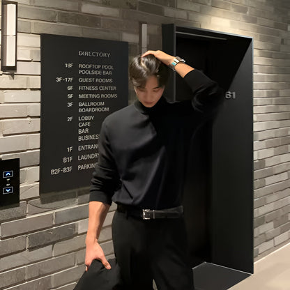 Men’s Slim Fit Long Sleeve Knit Jumper | Smart Casual Sweater