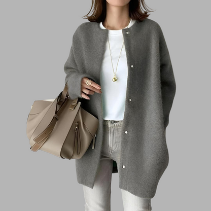 Women's Oversized Cardigan Sweater | Long Sleeve Button Up Knitwear