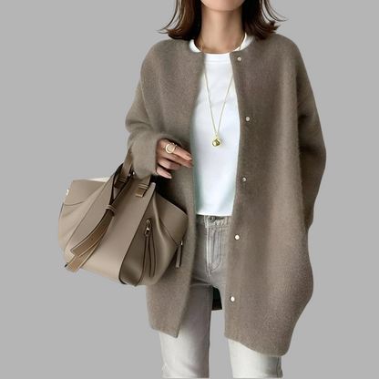 Women's Oversized Cardigan Sweater | Long Sleeve Button Up Knitwear