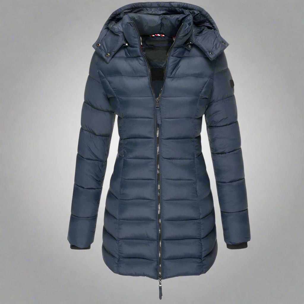 Women’s Long Puffer Jacket | Warm Hooded Insulated Winter Wear