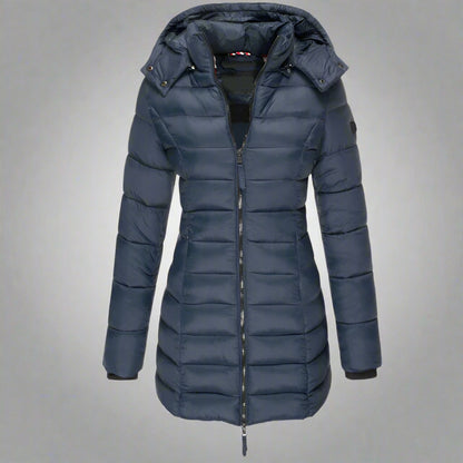 Women’s Long Puffer Jacket | Warm Hooded Insulated Winter Wear