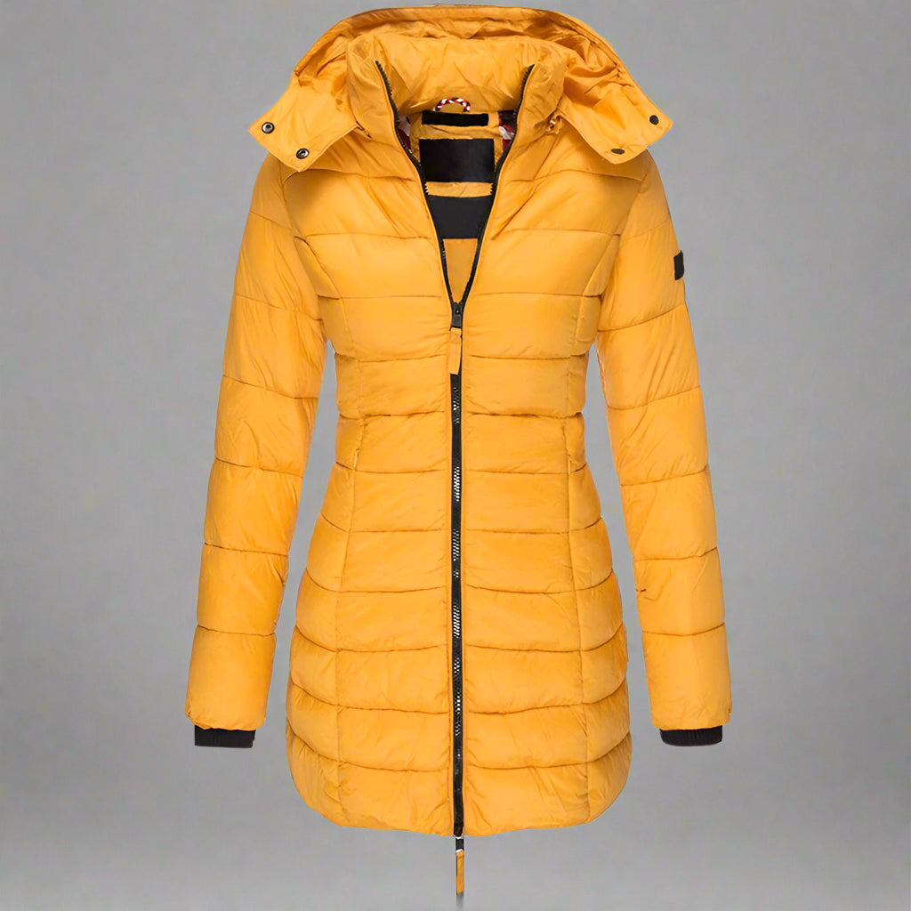 Women’s Long Puffer Jacket | Warm Hooded Insulated Winter Wear