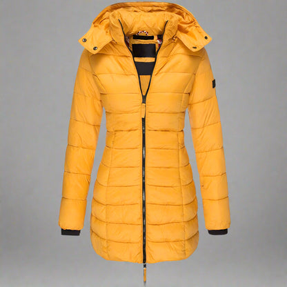 Women’s Long Puffer Jacket | Warm Hooded Insulated Winter Wear