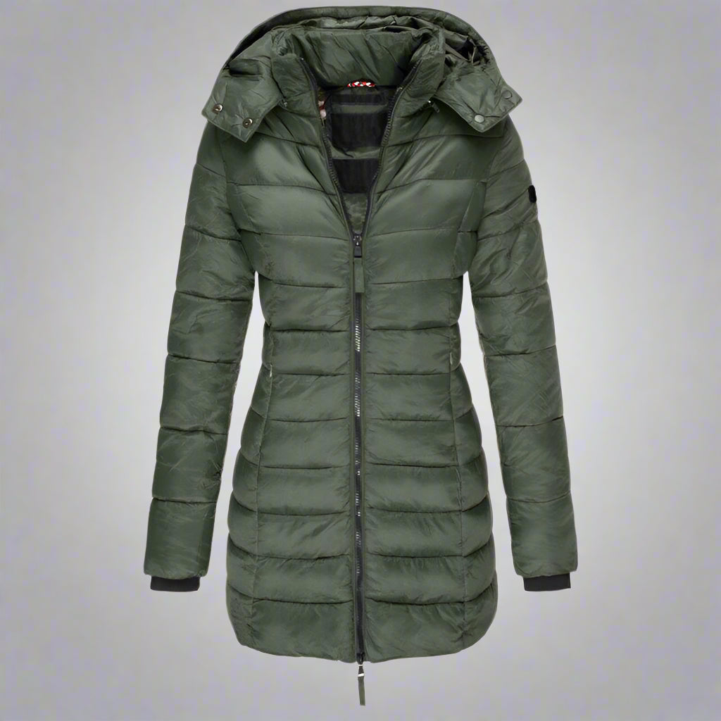 Women’s Long Puffer Jacket | Warm Hooded Insulated Winter Wear