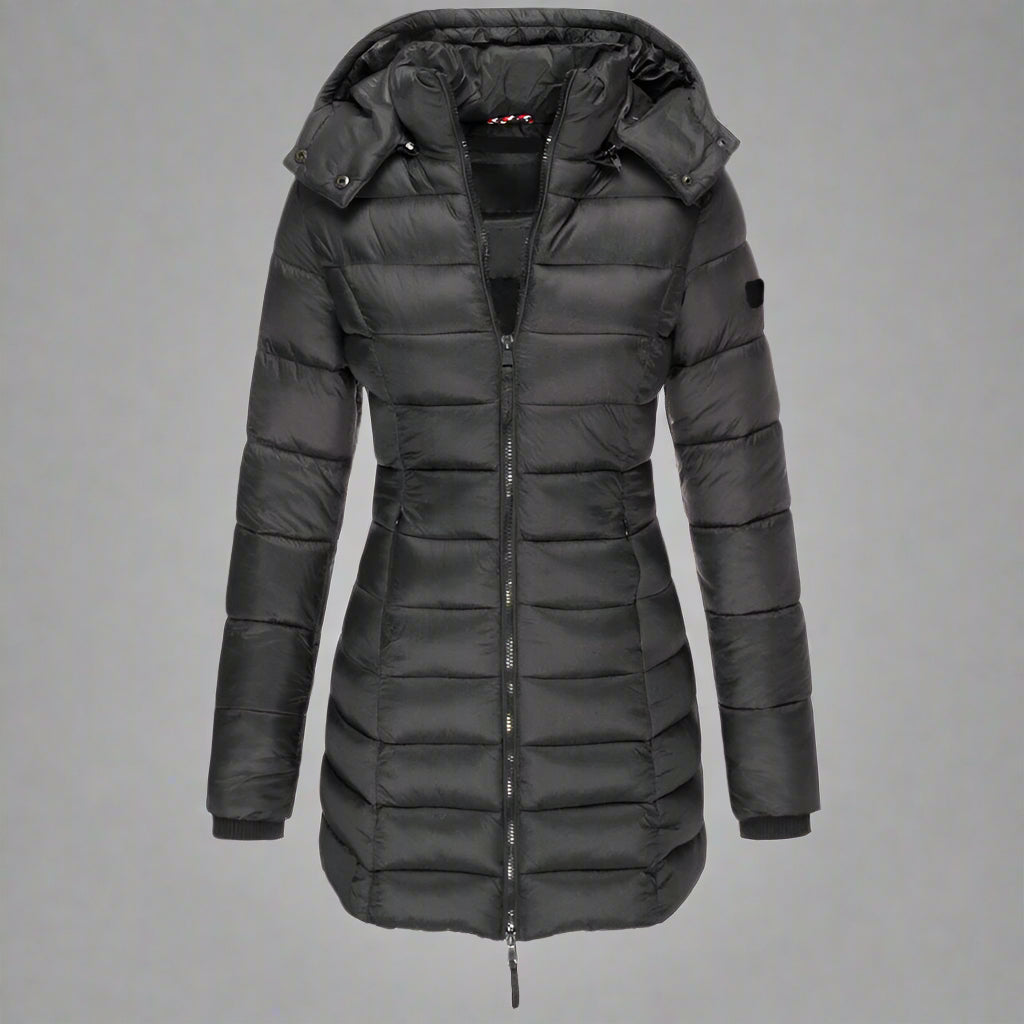 Women’s Long Puffer Jacket | Warm Hooded Insulated Winter Wear