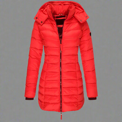 Women’s Long Puffer Jacket | Warm Hooded Insulated Winter Wear