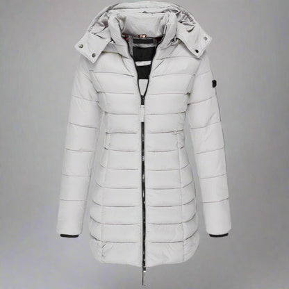 Women’s Long Puffer Jacket | Warm Hooded Insulated Winter Wear