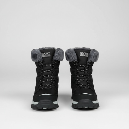 Women's Winter Snow Boots - Waterproof Fur Lined Ankle