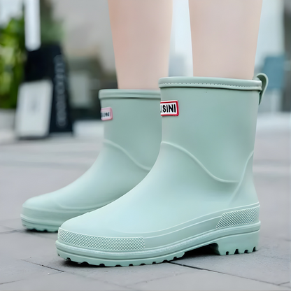Women's Waterproof Rubber Ankle Boots - Short Rain