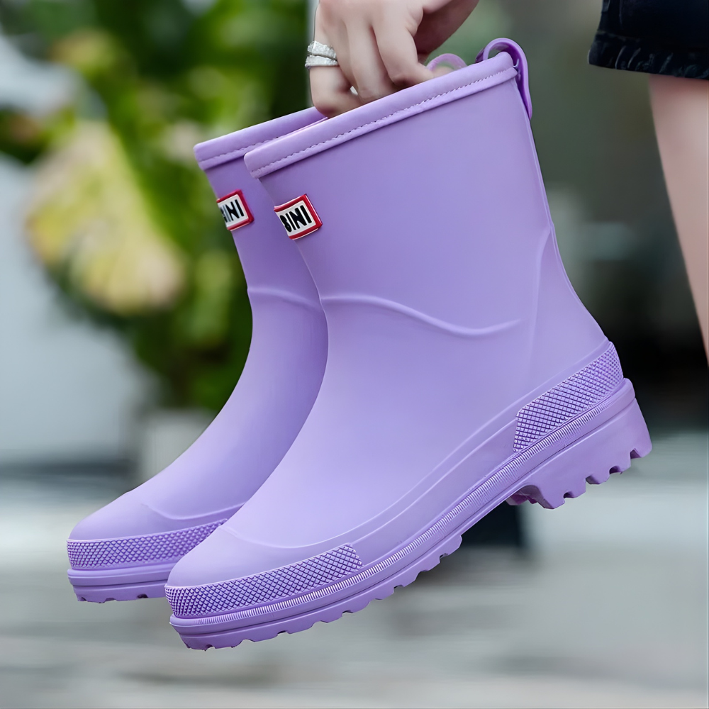 Women's Waterproof Rubber Ankle Boots - Short Rain